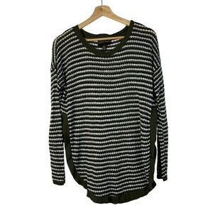 Absolutely Creative Worldwide Olive Green Knit Pullover Sweater M